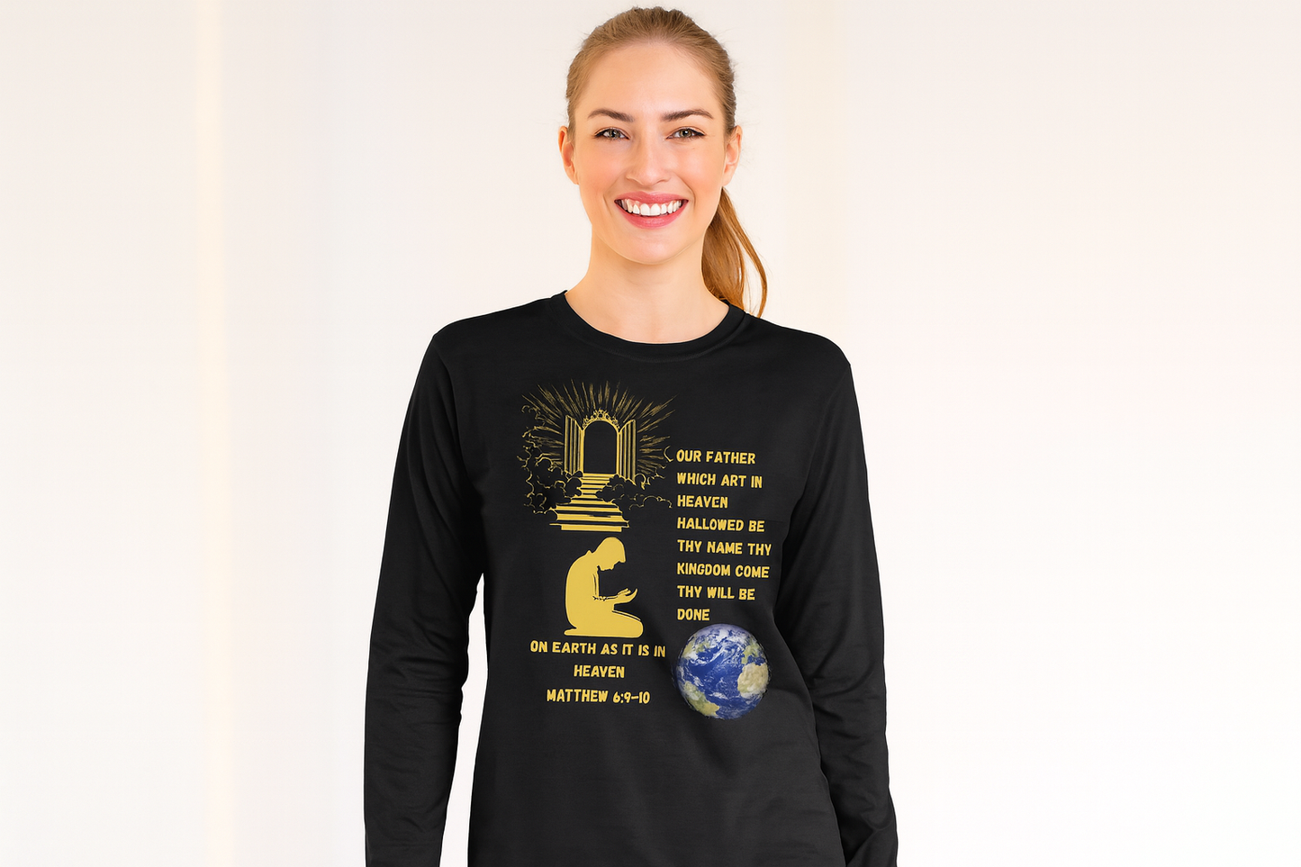 Black shirt mockup