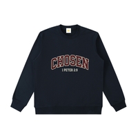 Black heavyweight crewneck sweatshirt by Kingdom Mind Apparel, showcasing a comfortable fit and classic crew neckline.