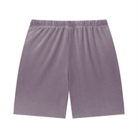 Unisex Vintage Wash Sunfade Waffle Raw Hem Shorts