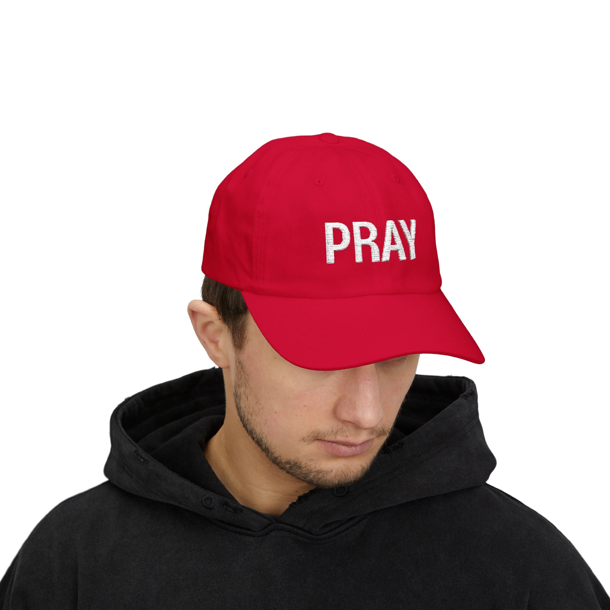 Pray Dad Cap — 'Pray' Embroidered Christian Baseball Hat