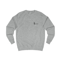 Faith Sweatshirt — "Worries End Where Faith Begins" Christian Crewneck