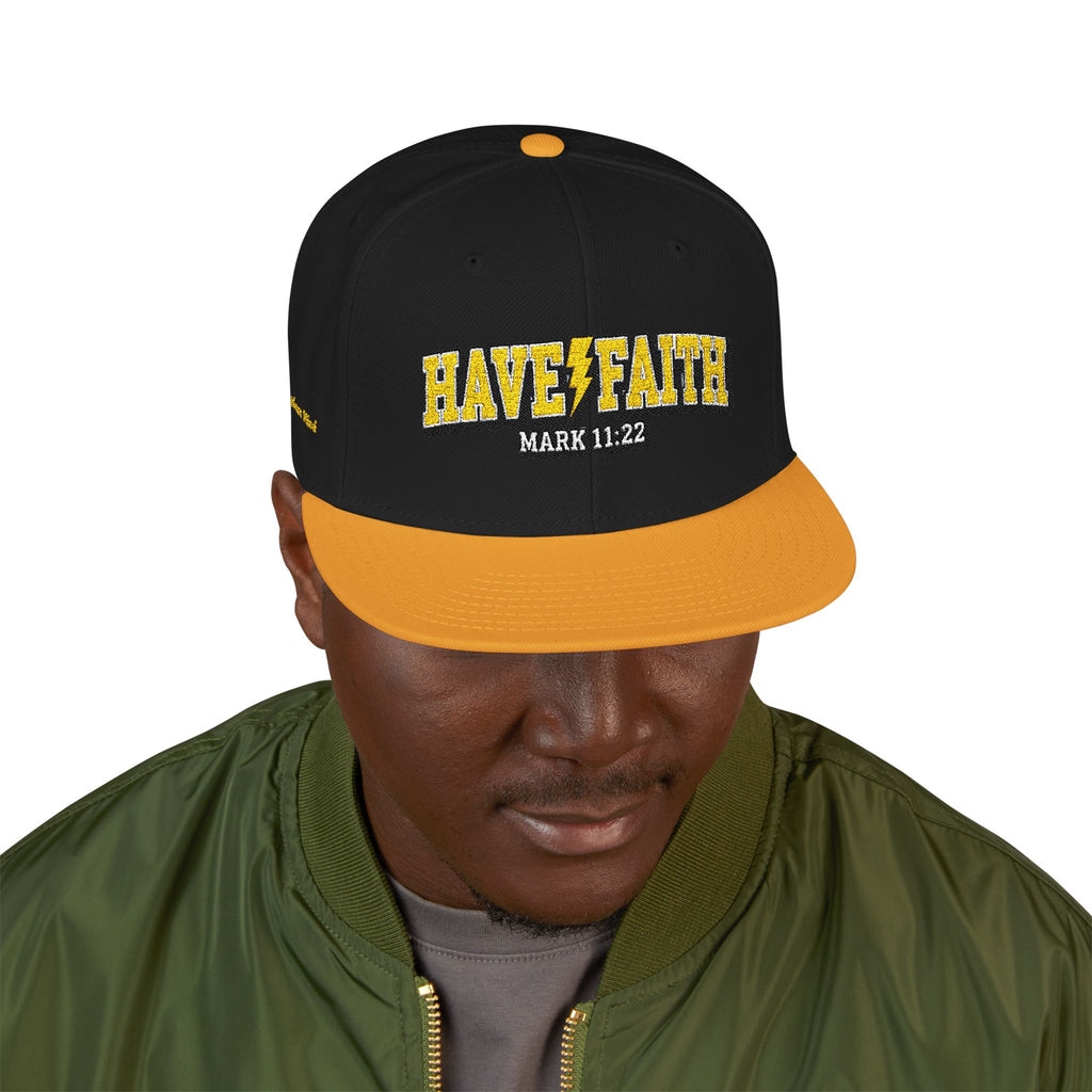 Faith Snapback — Black & Yellow Limited Edition