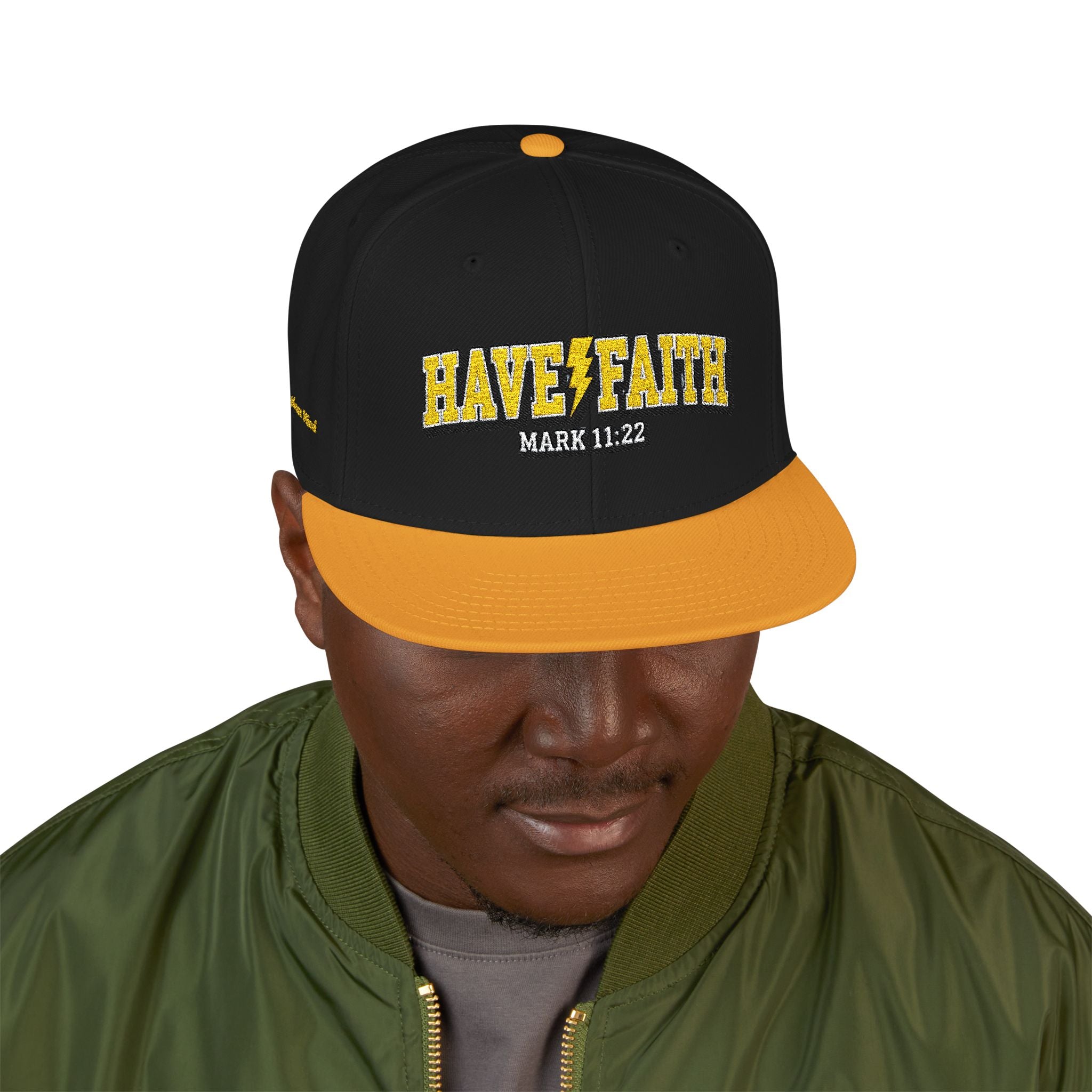 Faith Snapback — Black & Yellow Limited Edition