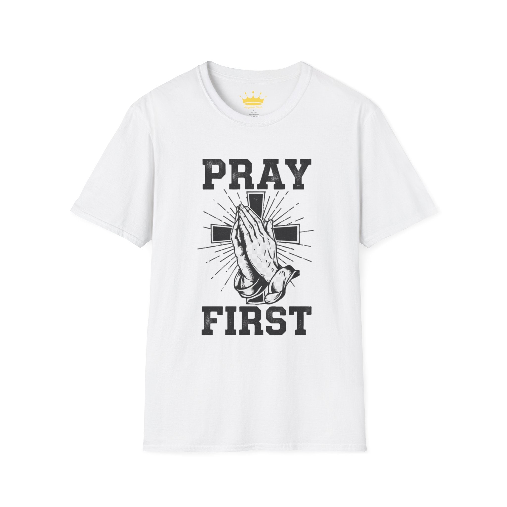 Pray First White Tee