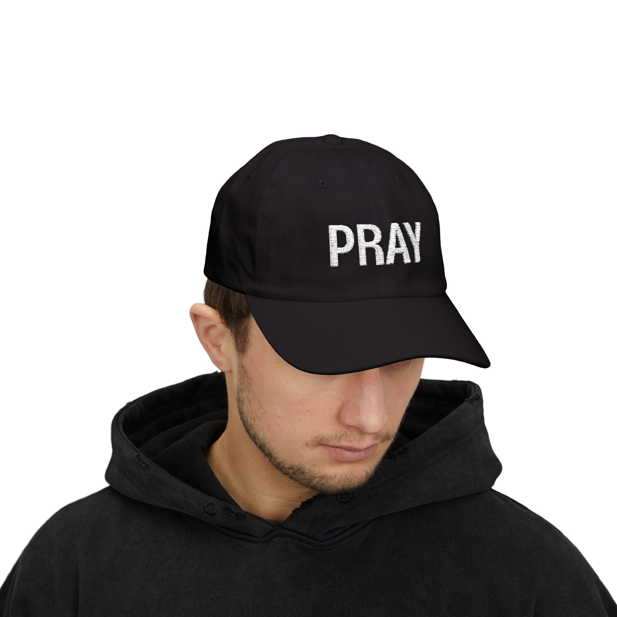 Pray Dad Cap — 'Pray' Embroidered Christian Baseball Hat