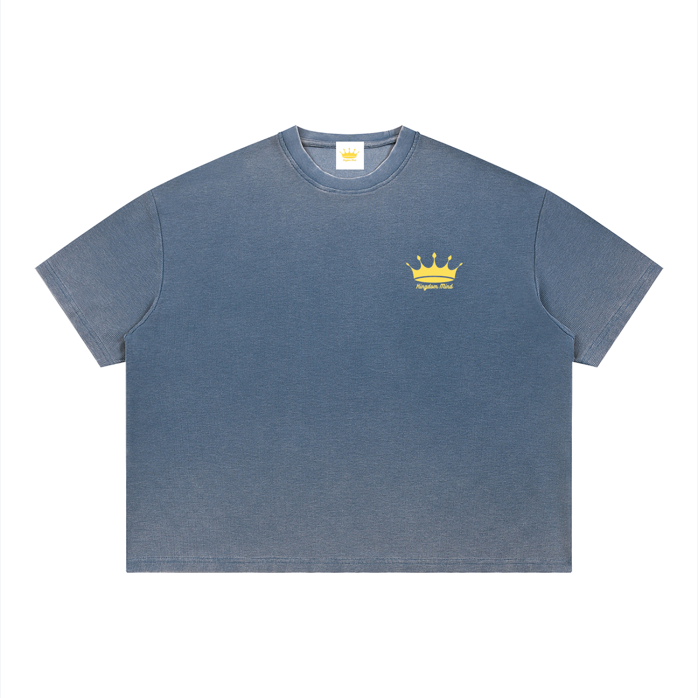 Unisex Vintage Wash Sunfade Boxy Waffle T-Shirt