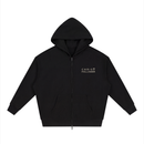 Unisex Loose Solid Full Zip Hoodie