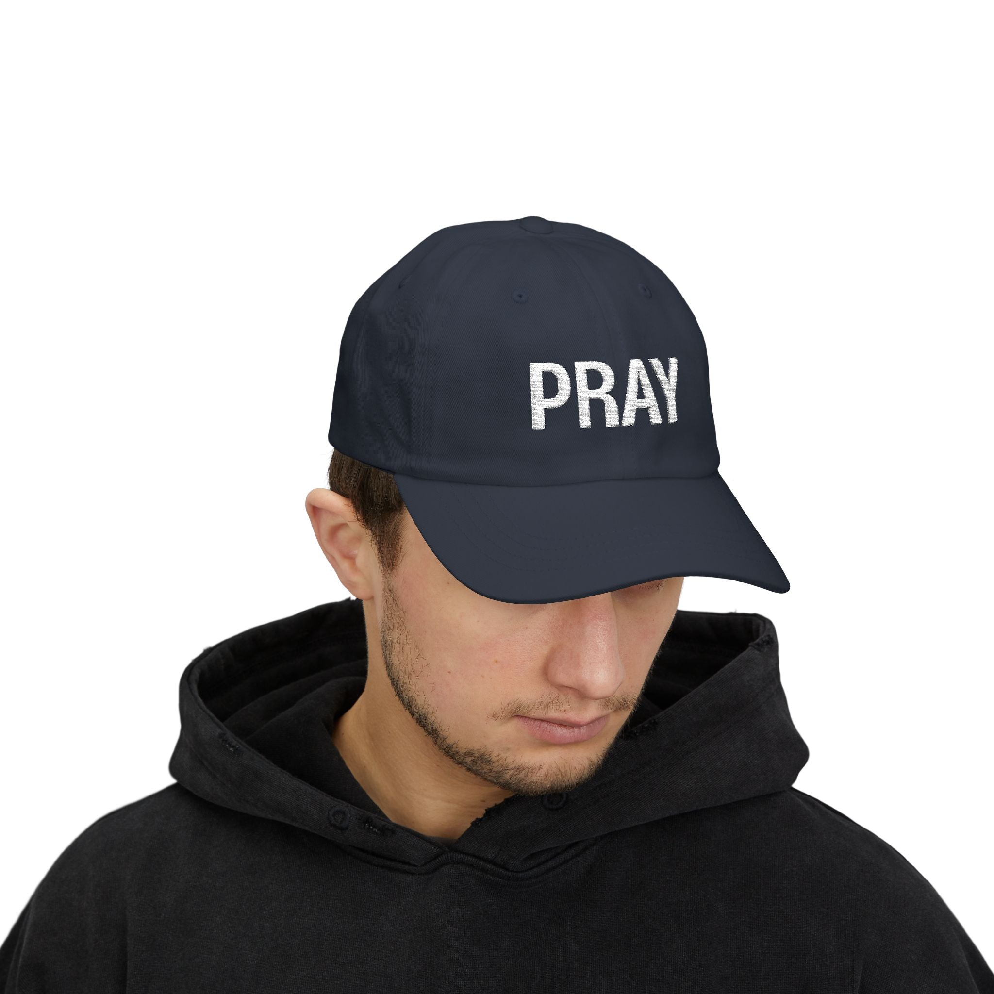 Pray Dad Cap — 'Pray' Embroidered Christian Baseball Hat