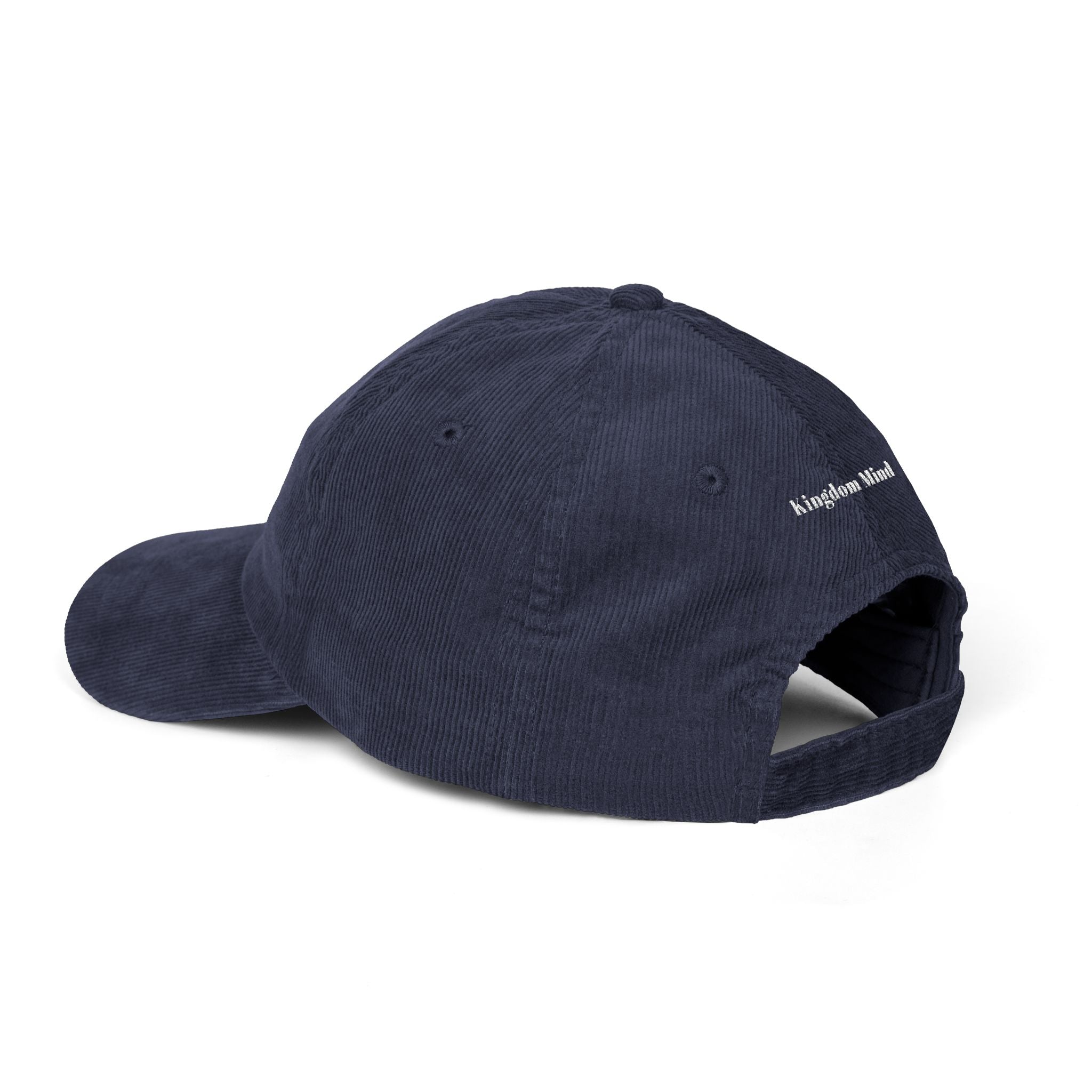 God-Made Embroidered Corduroy Cap — "Self" Crossed Out