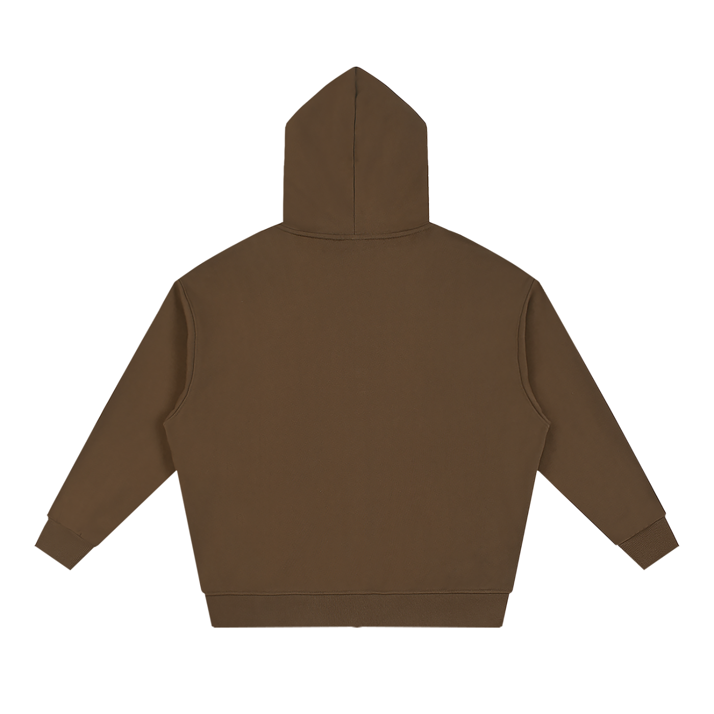 Unisex Loose Solid Full Zip Hoodie