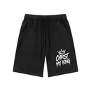 Christ My King bundle featuring a tee and shorts set by Kingdom Mind Apparel, displayed in a casual, comfortable outfit.