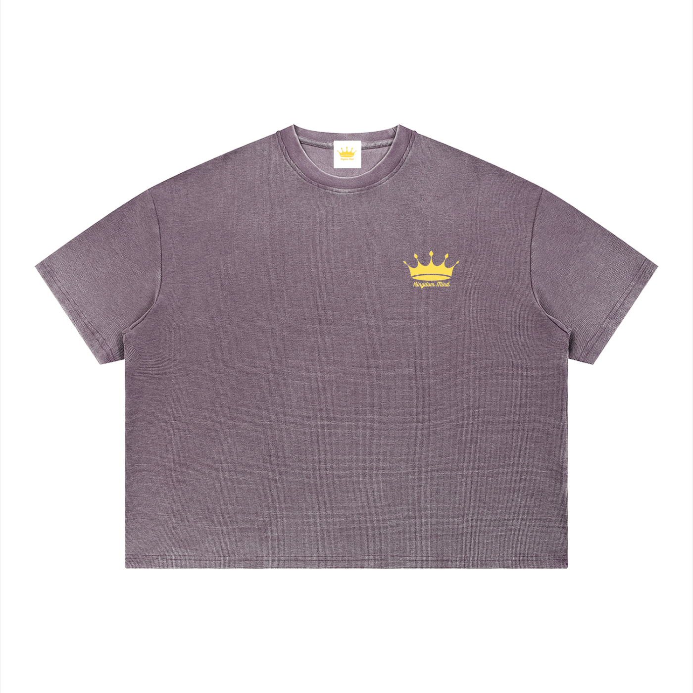 Unisex Vintage Wash Sunfade Boxy Waffle T-Shirt