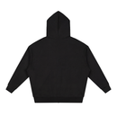 Unisex Loose Solid Full Zip Hoodie