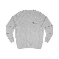 Faith Sweatshirt — "Worries End Where Faith Begins" Christian Crewneck