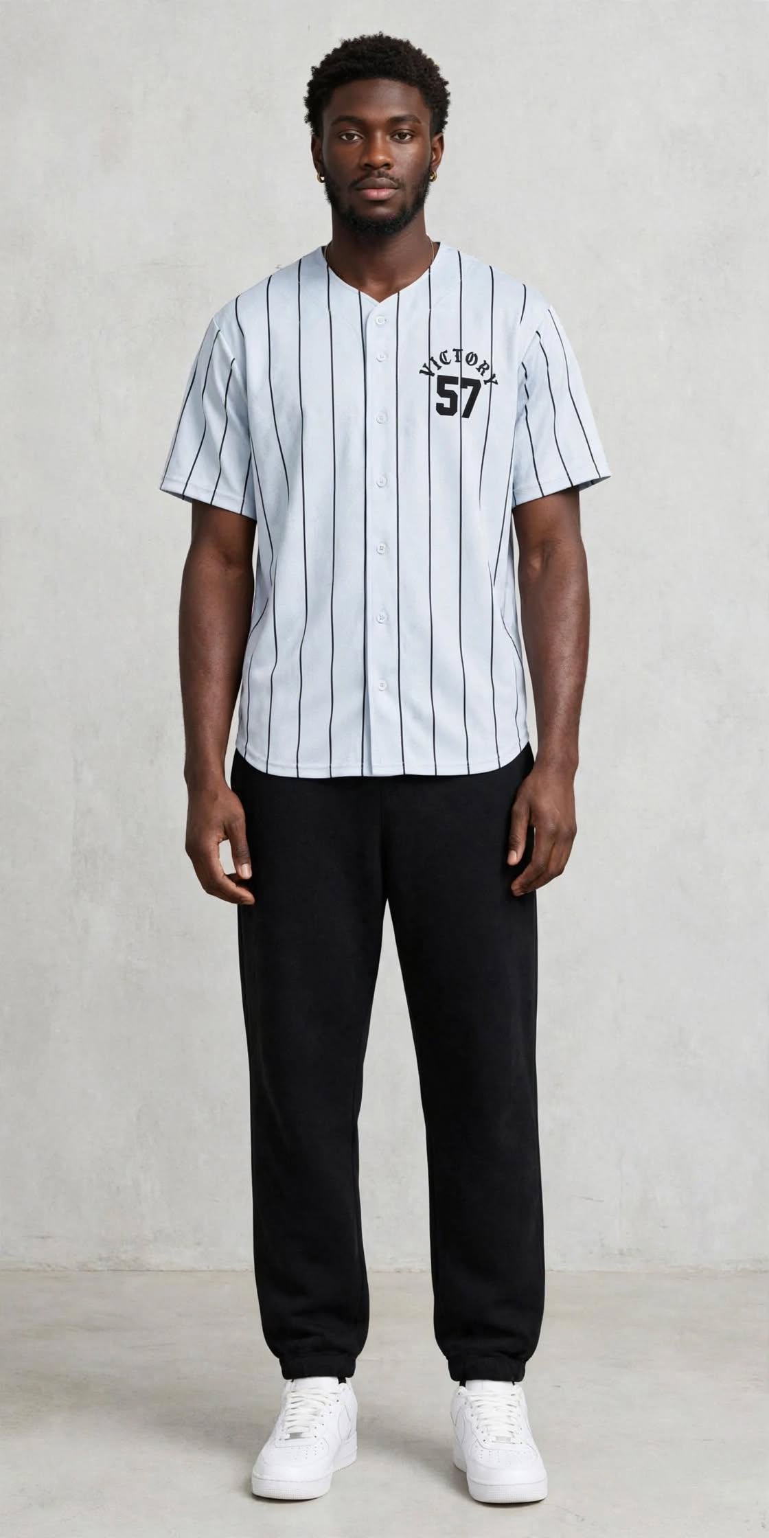 Victory jersey by Kingdom Mind Apparel featuring bold design and comfortable fit, shown on a mannequin.