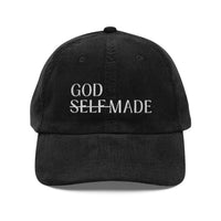 God-Made Embroidered Corduroy Cap - Kingdom Mind Apparel