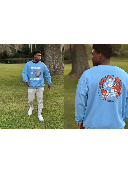 Psalm 24:1 Men's Sweatshirt