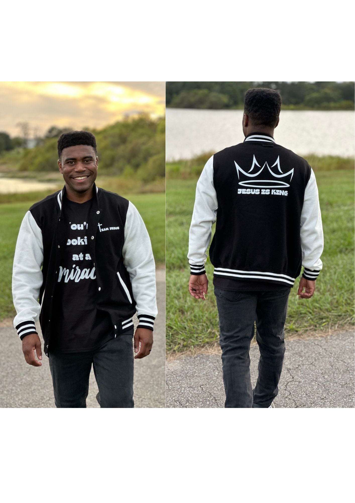 Team Jesus Letterman Jacket