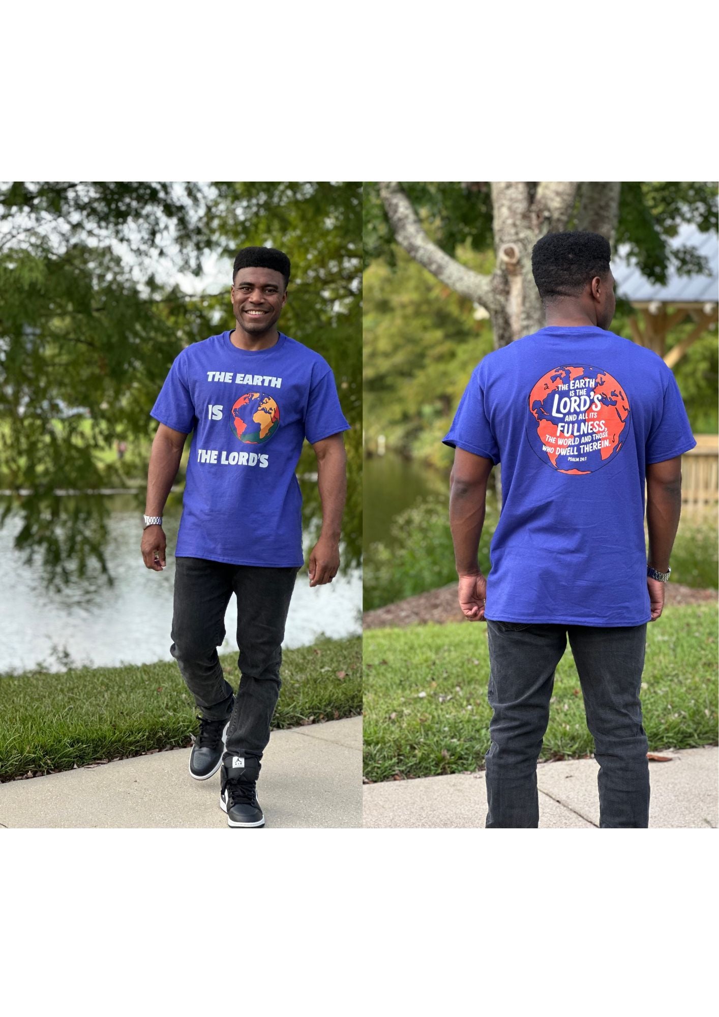 Psalm 24:1 Men's T-Shirt