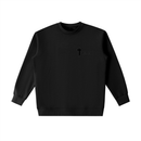 Light gray Trust God crewneck sweatshirt by Kingdom Mind Apparel with bold printed text on the front.