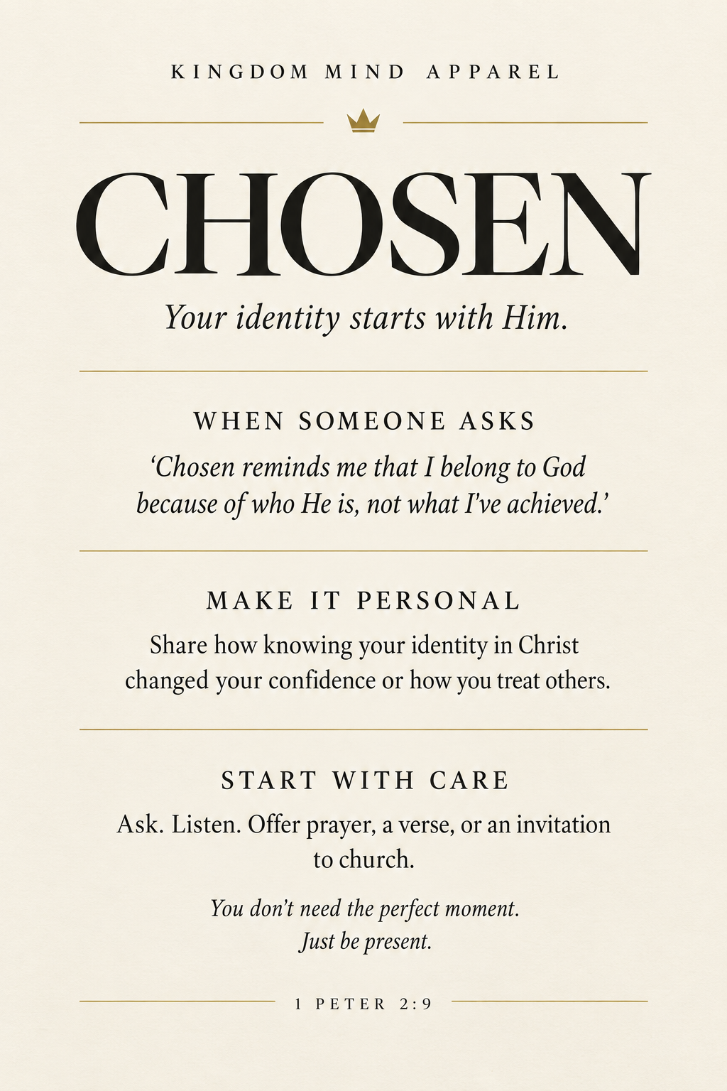 Chosen faith-sharing poster