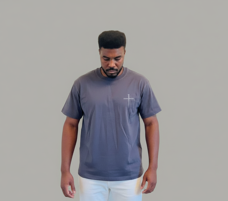 Cross Tee - Cool Gray Background