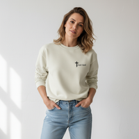 Female model - front view with Trust God design