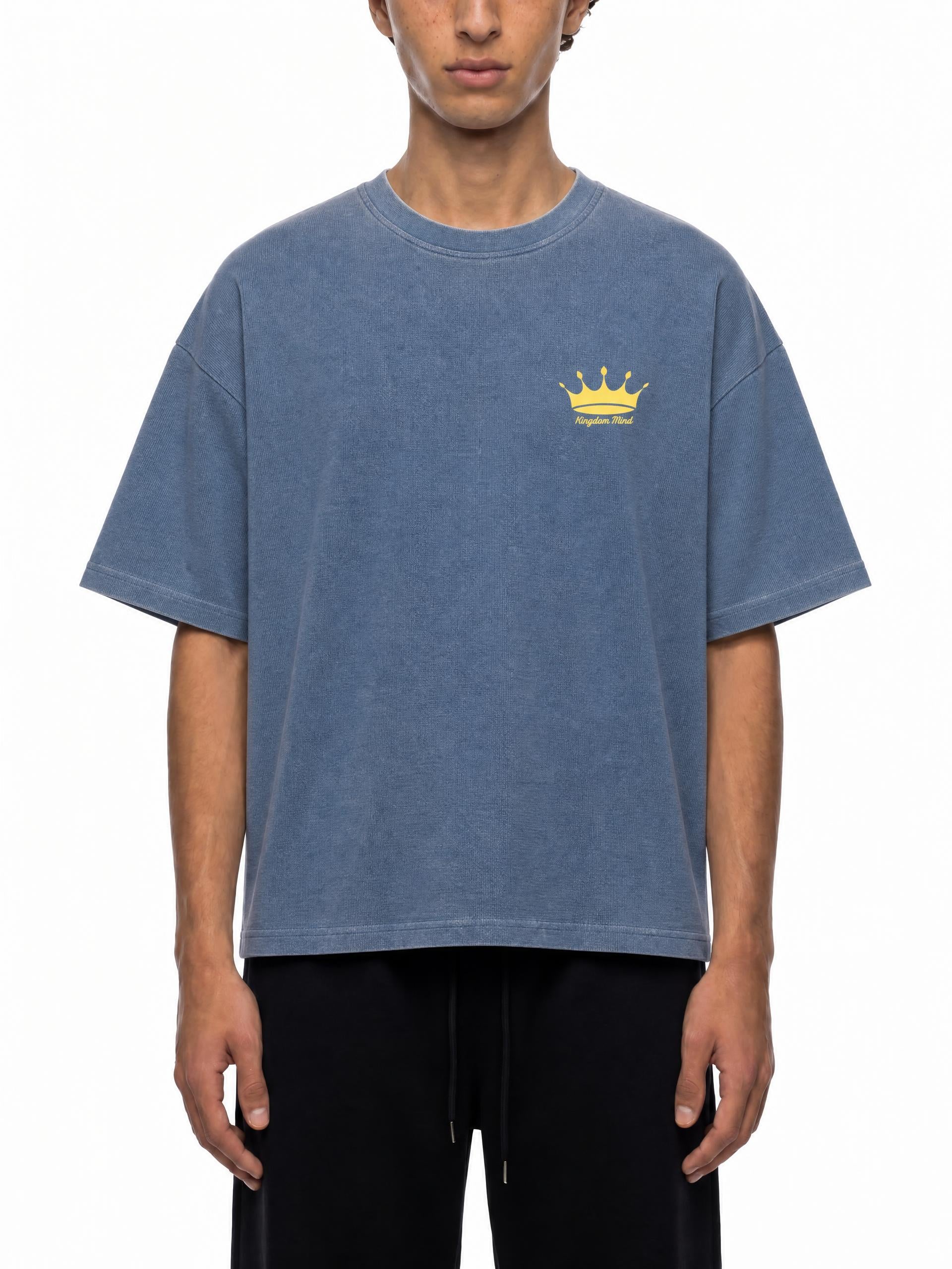 Unisex Vintage Wash Sunfade Boxy Waffle T-Shirt