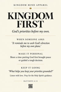 Kingdom First faith-sharing poster