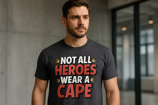 Model wearing shirt front