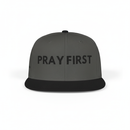 Pray First Charcoal Hat - Version 2