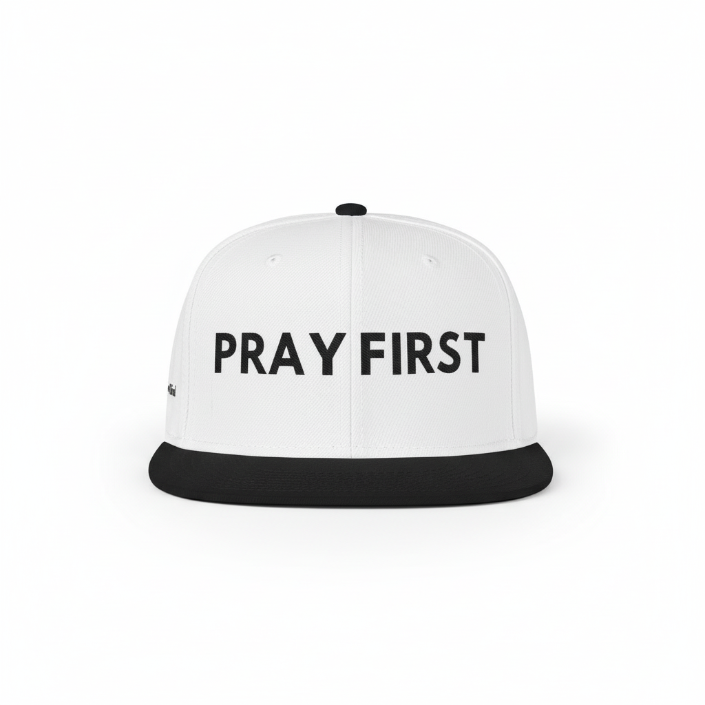 Pray First White Hat