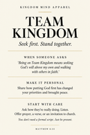 Team Kingdom faith-sharing poster
